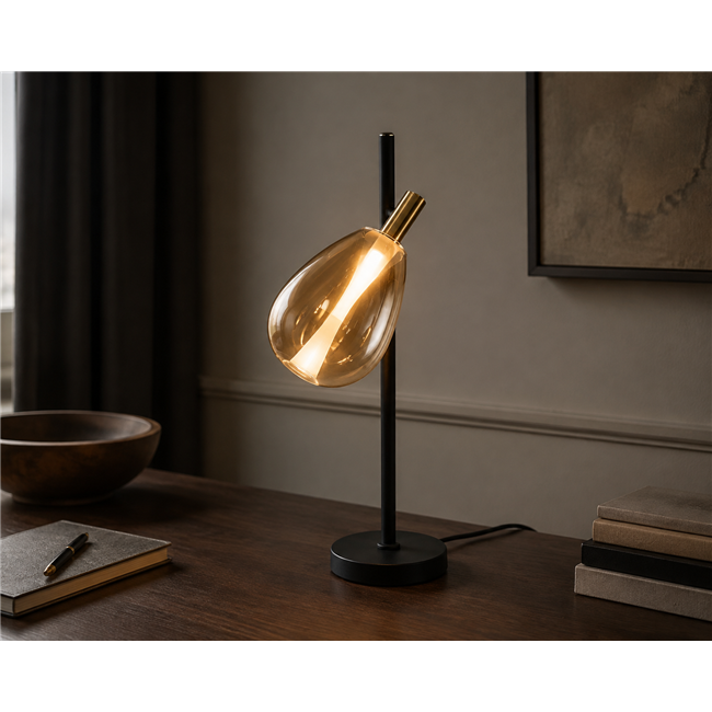 Настольная лампа Rigonda amber, H60x26x15cm, LED 5.4W, 3000K, 824lm