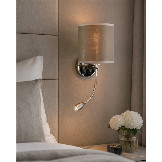 Wall lamp Moledo, H40xD15x20cm, E14x1 40W(MAX) / LED 1W