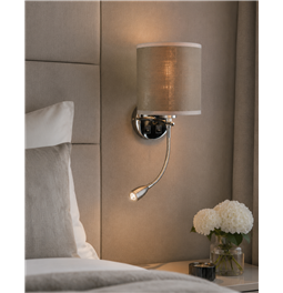 Wall lamp Moledo, H40xD15x20cm, E14x1 40W(MAX) / LED 1W