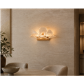 Настенный светильник Smilde, прозрачный/золотой цвет, H20x35cm, LED 24W, 3000K/4000K/6000K, 1320lm