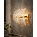 Настенный светильник Snarteno, прозрачный/золотой цвет, H20x24cm, LED 30W, 3000K/4000K/6000K, 1890lm