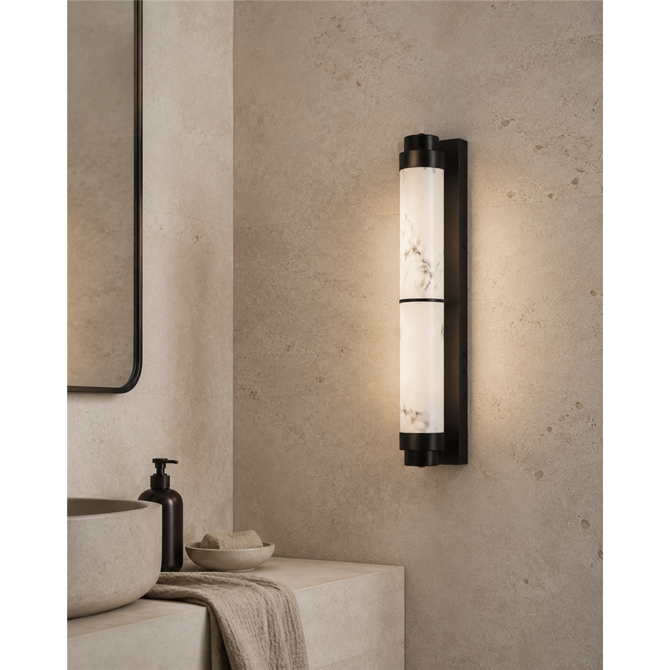 Wall lamp Adriano, gold color, H8x58x13.6cm, LED 22W, 3000K, 640lm