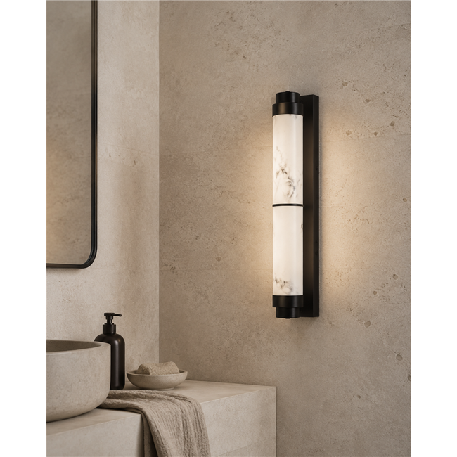 Wall lamp Adriano, gold color, H8x58x13.6cm, LED 22W, 3000K, 640lm