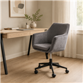 Office chair Aron, dark grey, H91x58x58cm, seat height 44-54cm