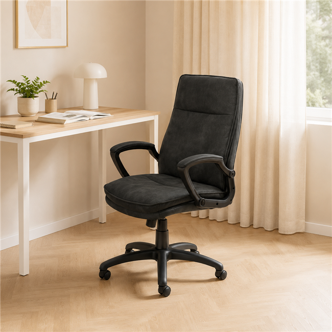 Office chair Acbraid, anthracite, H115x67x69.5cm, seat height 48-57cm