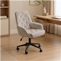 Office chair Ariko, beige, H106x60x67.5cm, seat height 47-57cm