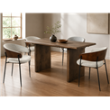 Dining chair Olvena 105 grey, H77x62x57cm, seat height 46cm