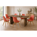 Chair Baya, teraccotta, H82x52.5x48cm, seat height 46cm