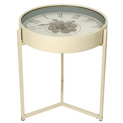 Clock side table Kidwelly II, D49cm H54cm