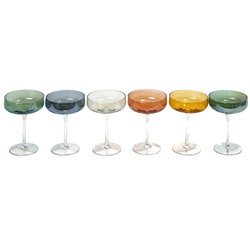 Champagne coupe Lucia, set 6 pcs., 250ml, H16cm, D10.5cm