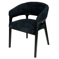 Dining chair Otta, 17 black, H77x51x49cm, seat height 47.5cm