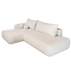 Corner sofa Figo L, left side, sleeping function, Abriamo 03, H90x300x190cm