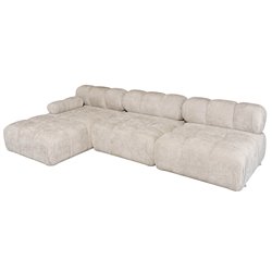 Corner sofa Selia L, left side, Vibe 08, H70x285x160cm
