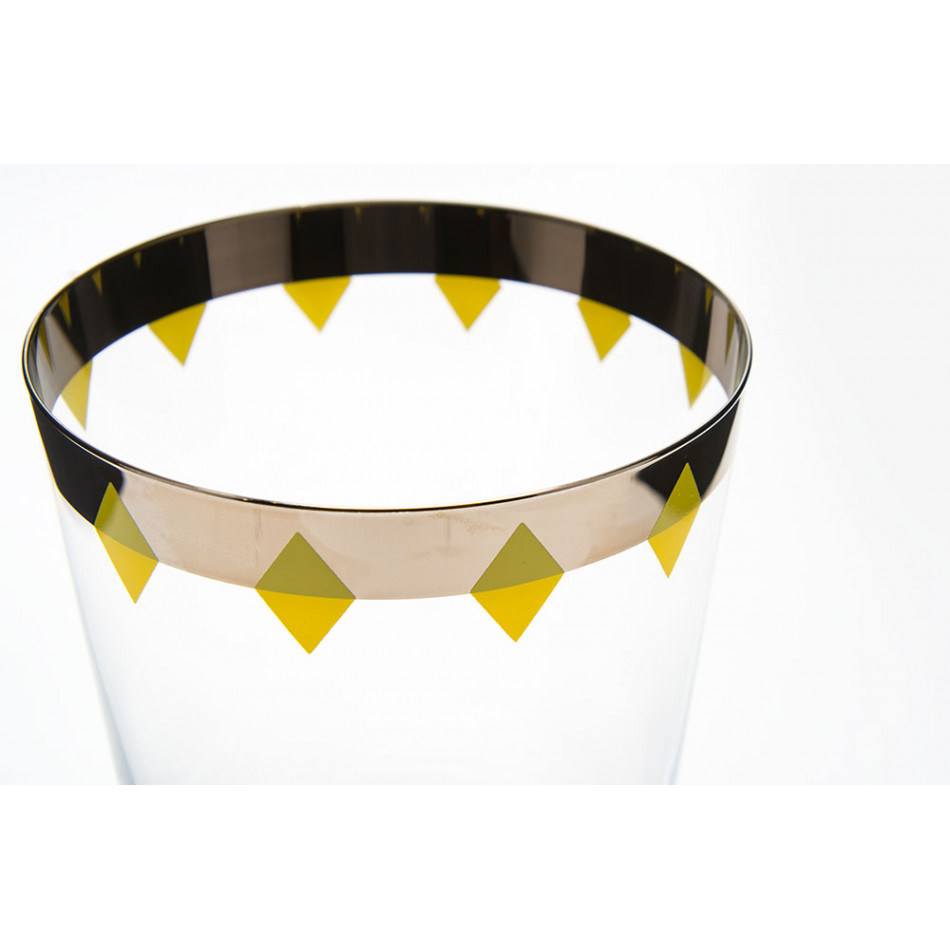 Juice glass Patrik romb, 445 ml, H11x8.5cm