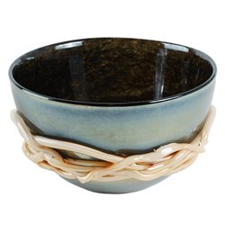 Deco bowl Detva, glass, H15cm, D23cm