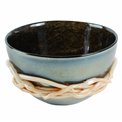 Deco bowl Detva, glass, H15cm, D23cm