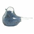 Deco figurine Bird, glass, H8x12.5x7cm