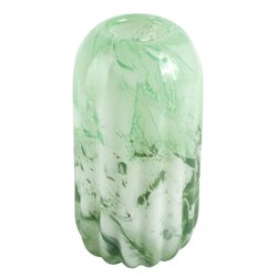 Vase Dalvik S, green, glass, H24cm, D14cm