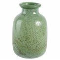 Vase Deskati slim, green, glass, H31cm, D21cm