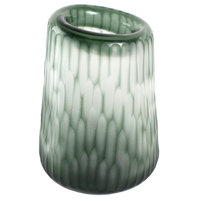 Vase Dijon S, grenn, glass, H28cm, D19.5cm