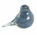 Deco figurine Bird, glass, H8x12.5x7cm