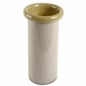 Vase Dalen L, olive green/sand color, glass, H30.5cm, D15cm
