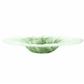 Deco dish Dalvik, green, glass, H8cm, D40cm
