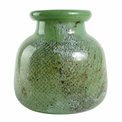 Vase Deskati, green, glass, H24cm, D23cm