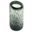 Vase Dijon L, green, glass, H35cm, D17.5cm