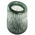 Vase Dijon S, green, glass, H28cm, D19.5cm