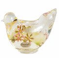 Tealight holder Bird Mathilda, glass, H7x6.5x13cm