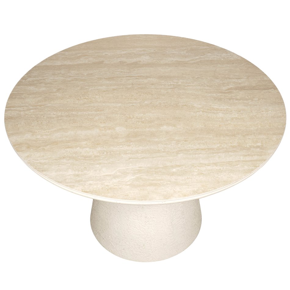 Dining table Tilly Art, sintered stone/MDF, D120cm H76cm