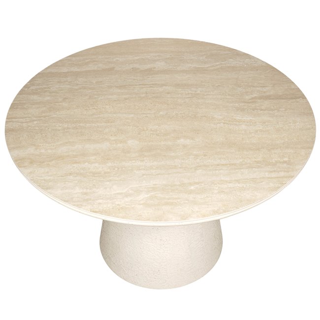 Dining table Tilly Art, sintered stone/MDF, D120cm H76cm