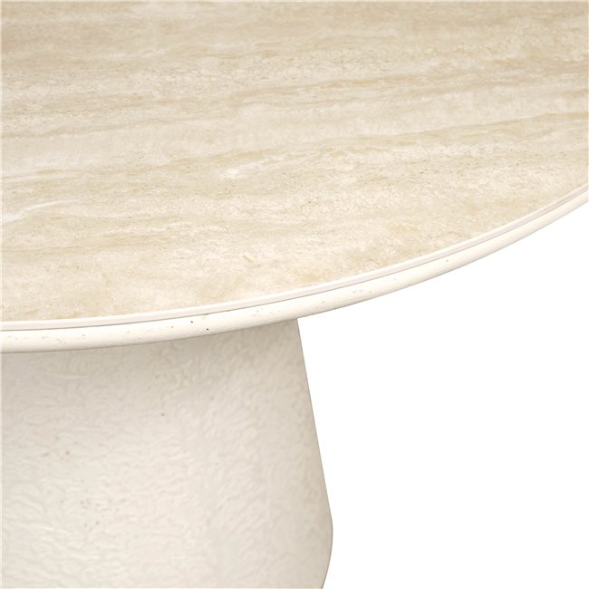 Dining table Tilly Art, sintered stone/MDF, D120cm H76cm