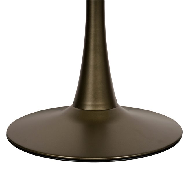 Dining table Tolly, walnut veneer/MDF/metal, 95x79cm H76cm