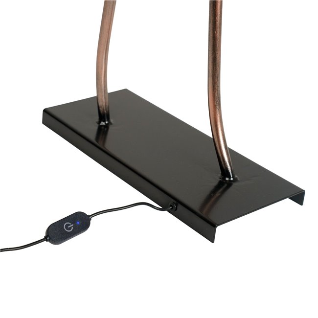 Table lamp Woman Essence LED, bronze color, H102x13x54cm