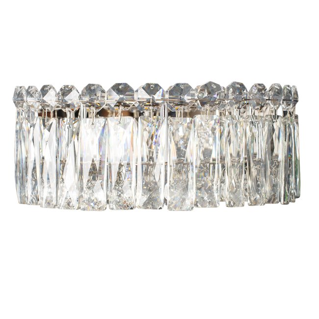 Wall lamp Ignace LED, transparent/chrome, D25cm, LED 6W, 3000K, 600lm