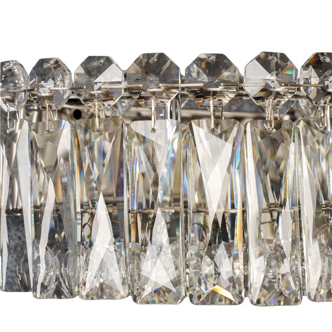 Wall lamp Ignace LED, transparent/chrome, D25cm, LED 6W, 3000K, 600lm