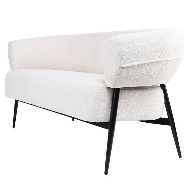 Armchair Davor 2 seaters, 14 white, H73x145x71cm