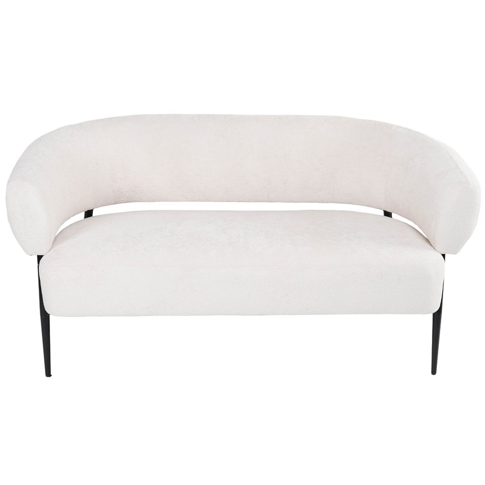 Armchair Davor 2 seaters, 14 white, H73x145x71cm