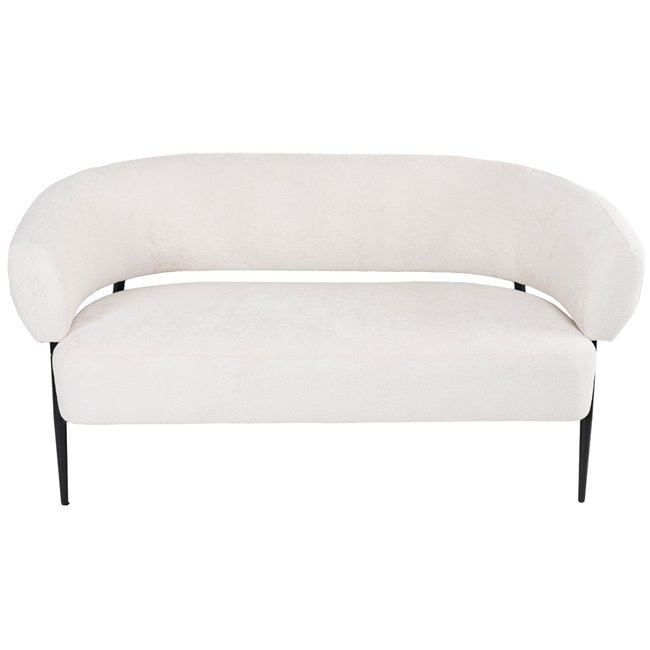 Armchair Davor 2 seaters, 14 white, H73x145x71cm