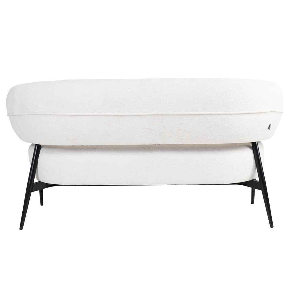 Armchair Davor 2 seaters, 14 white, H73x145x71cm