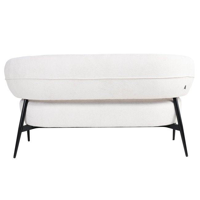 Armchair Davor 2 seaters, 14 white, H73x145x71cm