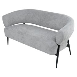 Armchair Davor 2 seaters, 3 grey, H73x145x71cm