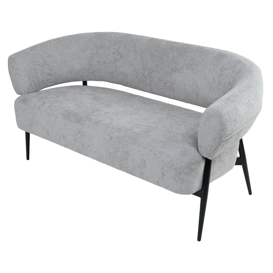 Armchair Davor 2 seaters, 3 grey, H73x145x71cm