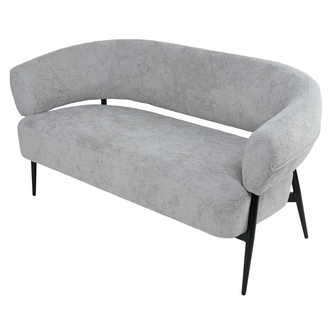 Armchair Davor 2 seaters, 3 grey, H73x145x71cm