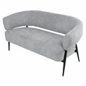 Armchair Davor 2 seaters, 3 grey, H73x145x71cm