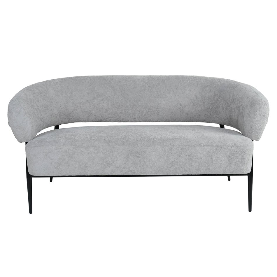 Armchair Davor 2 seaters, 3 grey, H73x145x71cm