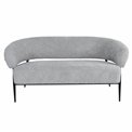 Armchair Davor 2 seaters, 3 grey, H73x145x71cm