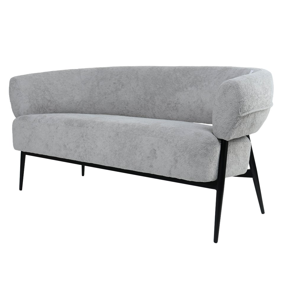 Armchair Davor 2 seaters, 3 grey, H73x145x71cm